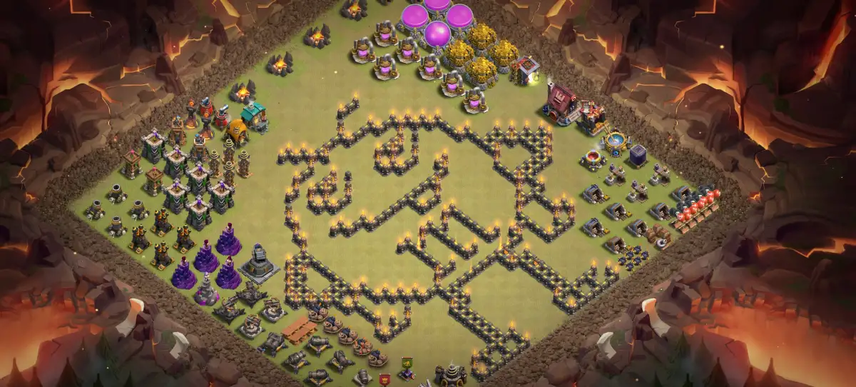 TH11 Troll Base with Giant Skull Art Copy Link Layout