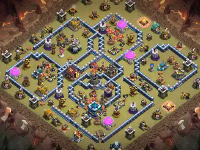 Layout TH13 War Base Anti Everything Layout with Copy Link