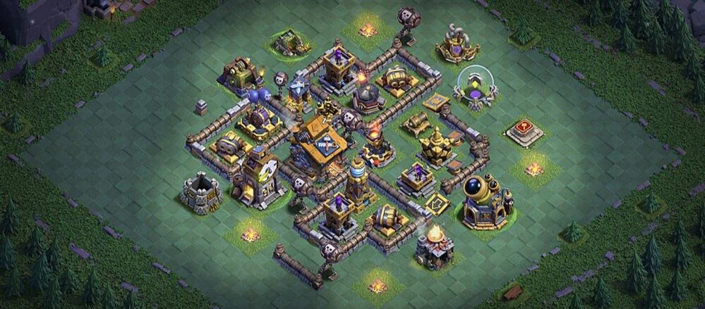 Layout Defense-Focused BH10 Coc Layout | Best of all time Base