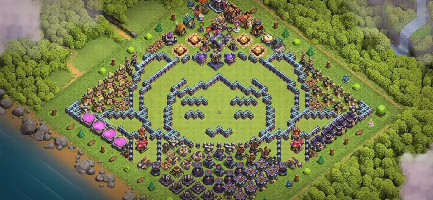 Layout Game-Changing TH15 Defense Coc Layout | Anti Everything Dark Citadel