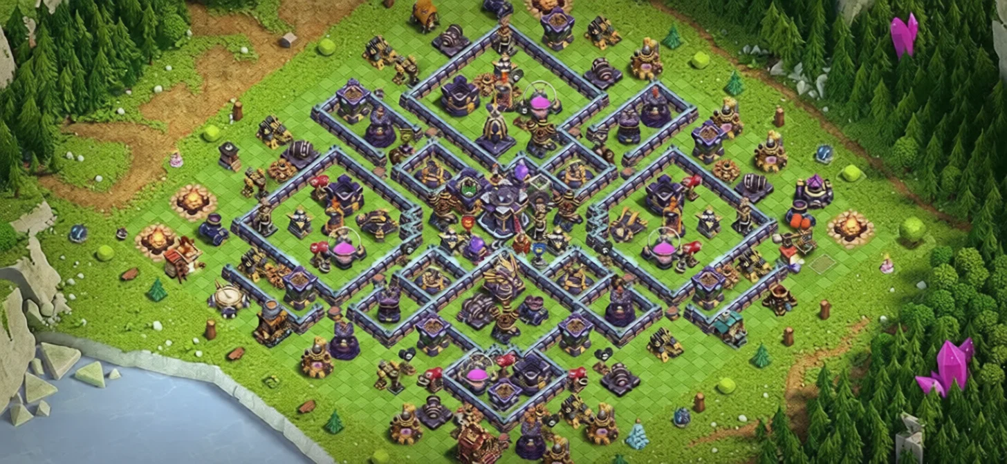 Layout Battle-Tested TH15 Defense Coc Layout | Anti 2 Stars Storm Castle