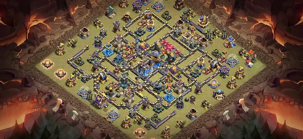 Layout War-Focused TH18 Defense Coc Layout | Legend League Supreme Stronghold