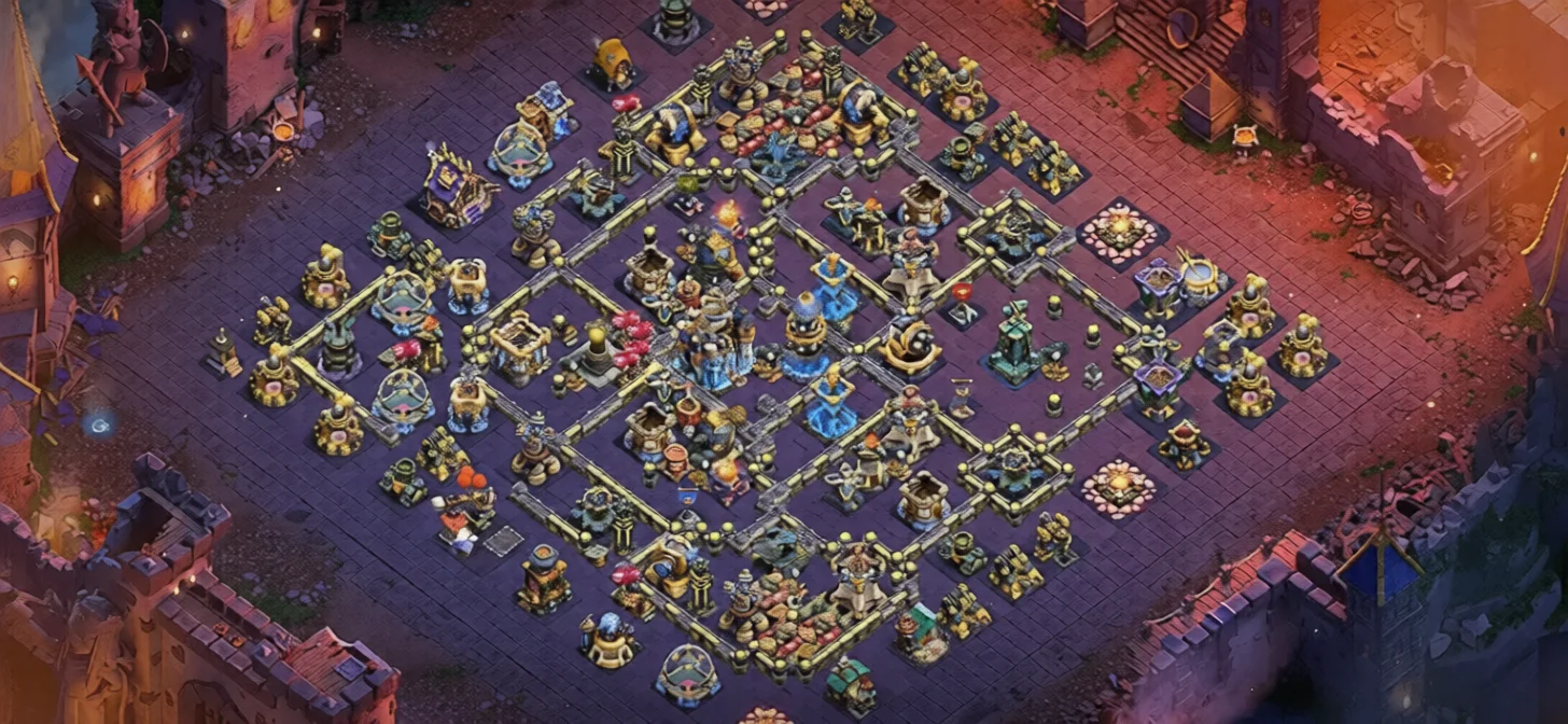 Layout Battle-Tested TH18 Defense Coc Layout | Hybrid Storm Vanguard