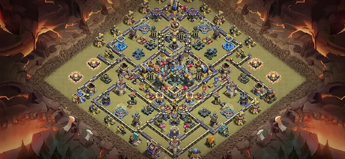 Layout TH18 War Coc Layout | Anti Electro Dragon Shadow Fortress X