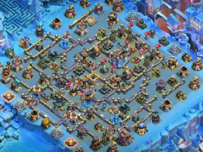 Layout TH18 War Base Layout: Anti-Air Electro Dragon Trap 2026
