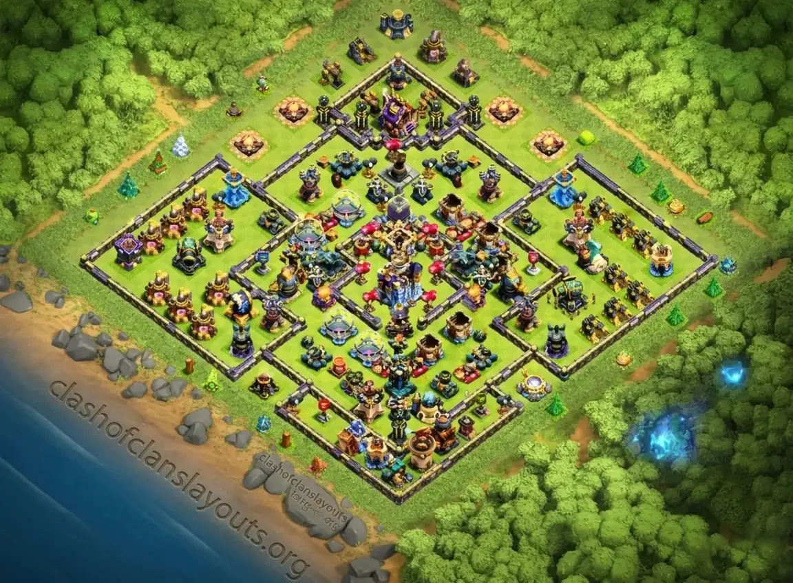 Popular TH18 Farming Coc Layout | Anti 3 Stars Happy Farmer 2026 new