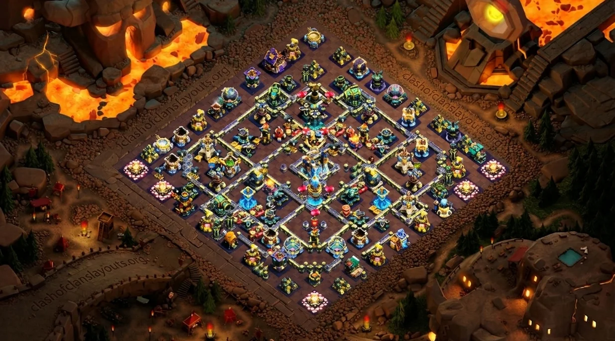 Smartest TH18 War Coc Layout | Anti Purple Magic CWL 2026