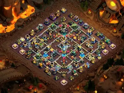 Layout Smartest TH18 War Coc Layout | Anti Purple Magic CWL 2026