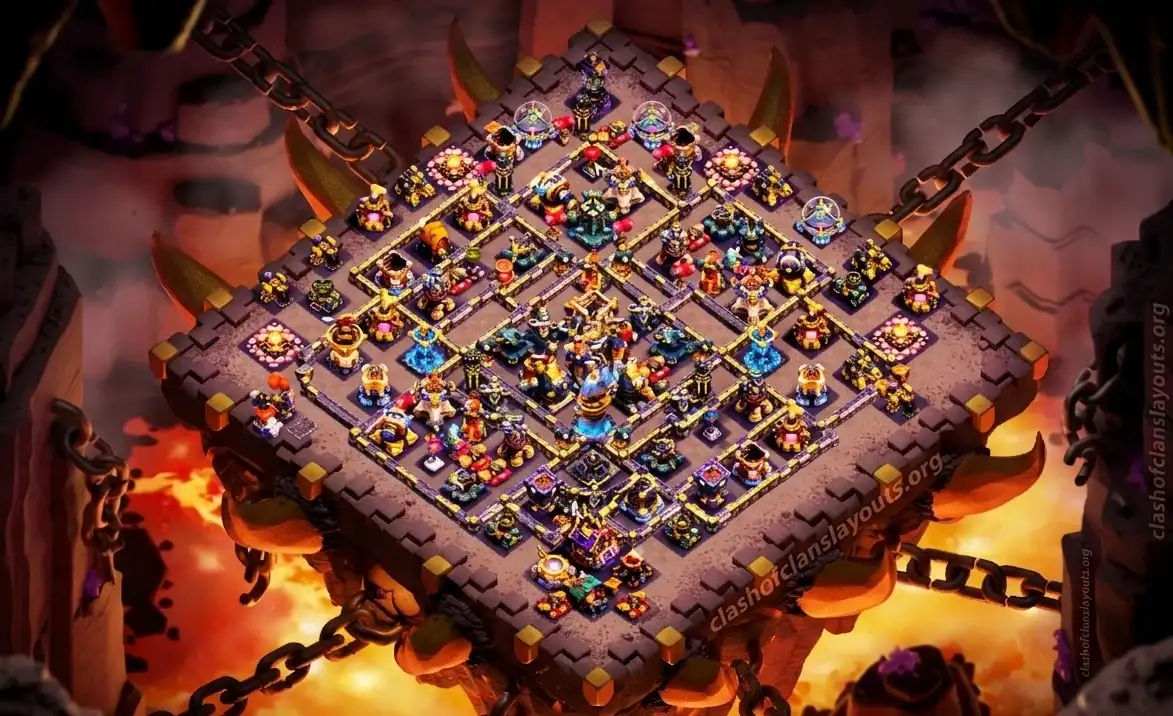 Top TH18 War Coc Layout | Anti 2 Stars CWL Purplish 2026