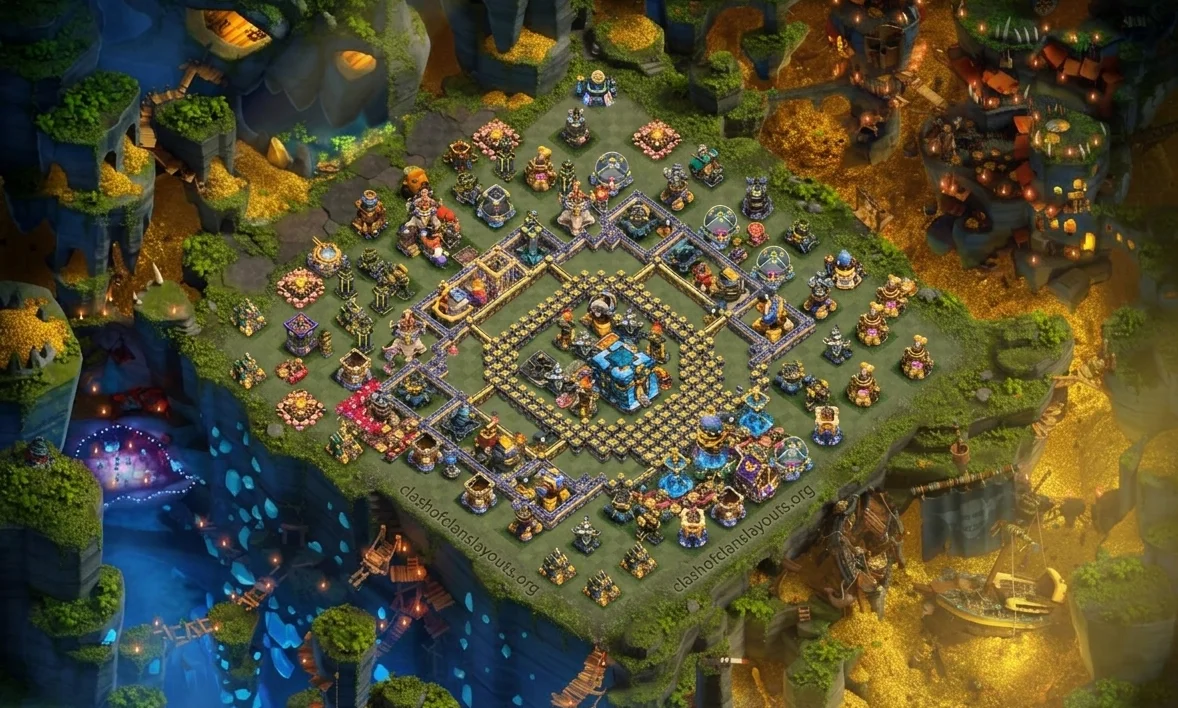 Push-Ready TH18 Defense Coc Layout | Legend League Bomber Minion