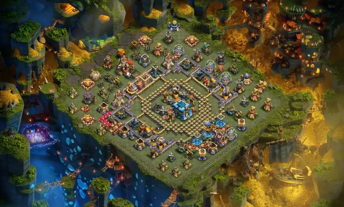 Push-Ready TH18 Defense Coc Layout | Legend League Bomber Minion