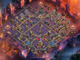 War-Focused TH18 Farming Coc Layout | Hybrid Fighter Base