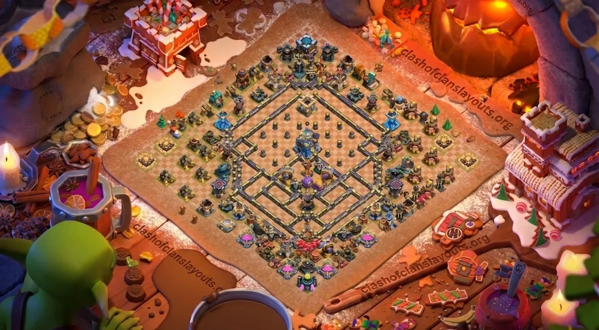 Unbeatable TH18 Defense Coc Layout | Anti Air / Electro Dragon Titan Evolution