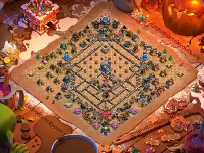 Layout Unbeatable TH18 Defense Coc Layout | Anti Air / Electro Dragon Titan Evolution