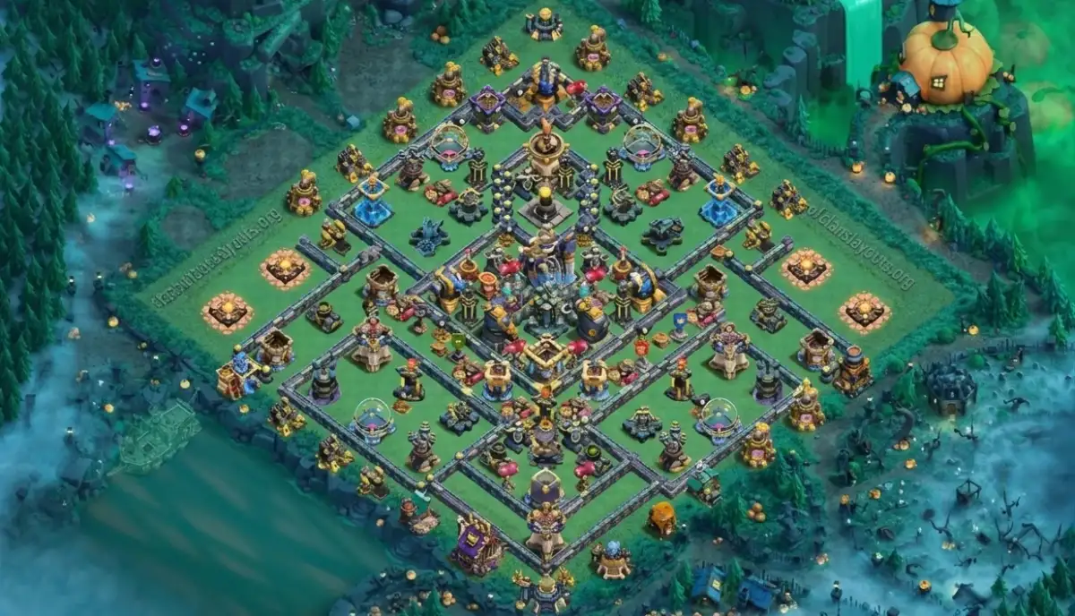 TH18 War Coc Layout | Anti Electro Dragon Shadow Fortress X