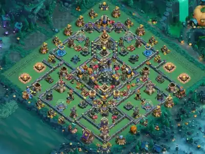 Layout TH18 War Coc Layout | Anti Electro Dragon Shadow Fortress X