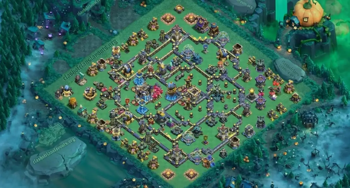 Best TH18 War Coc Layout | Hybrid Dragon Dominion