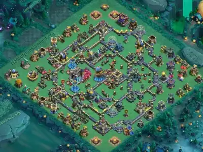 Layout Best TH18 War Coc Layout | Hybrid Dragon Dominion