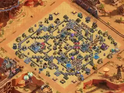 Layout Reliable TH18 Defense Coc Layout | Hybrid Titan Eternal