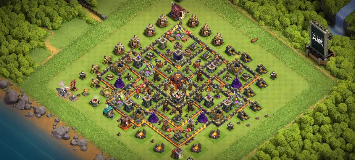 Practical TH10 War Coc Layout | Anti 2 Stars BaseMelon