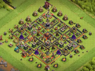 Layout Practical TH10 War Coc Layout | Anti 2 Stars BaseMelon
