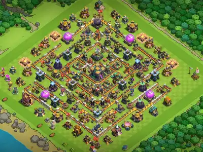 Layout Flawless TH14 War Coc Layout | Legend League Yeti War