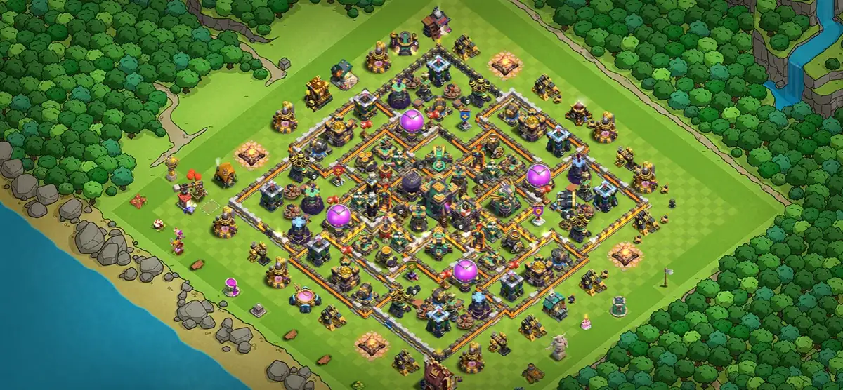 Flawless TH14 Farming Coc Layout | Legend League Golden Farm