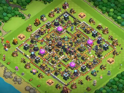Layout Flawless TH14 Farming Coc Layout | Legend League Golden Farm