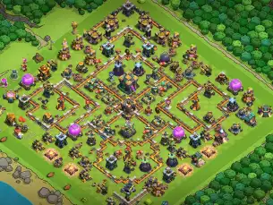 Elite TH14 War Coc Layout | Anti 3 Stars counter clash