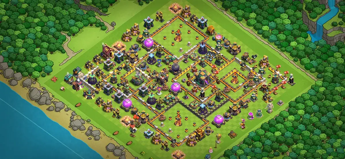 TH14 War Coc Layout | Anti Air / Electro Dragon E-Air Master