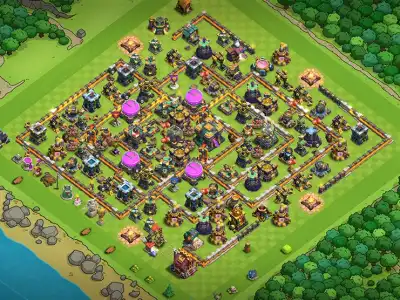 Layout Expert TH14 Farming Coc Layout | Anti Air / Electro Dragon USA best clans