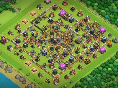 Layout Brutal TH14 War Coc Layout | Anti 2 Stars Legend Rome