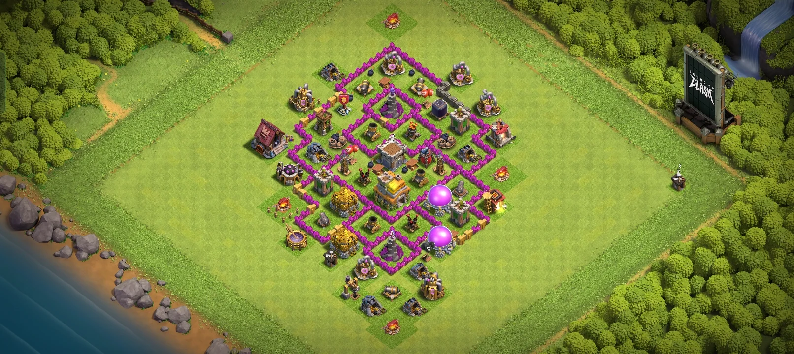 Approved TH7 War Coc Layout | Anti 3 Stars BiteMe