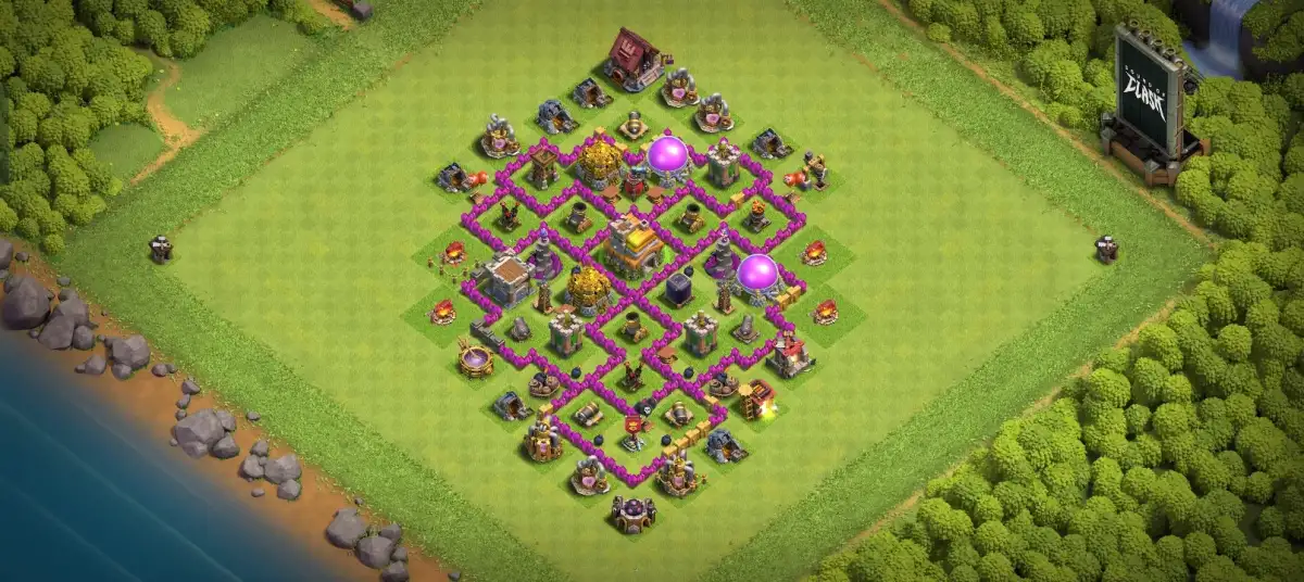 Best TH7 Defense Coc Layout | Anti 3 Stars CWL Trophy 2026