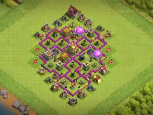 Best TH7 Defense Coc Layout | Anti 3 Stars CWL Trophy 2026