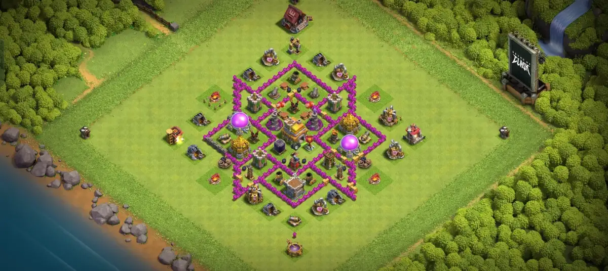 Strongest TH7 War Coc Layout | Anti 3 Stars Starwars