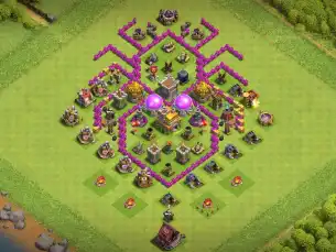 Smart TH7 Troll / Funny Coc Layout | Spiderweb