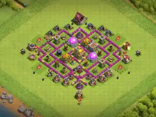 Ultimate TH7 Defense Coc Layout | Anti Everything Airforce Warriors