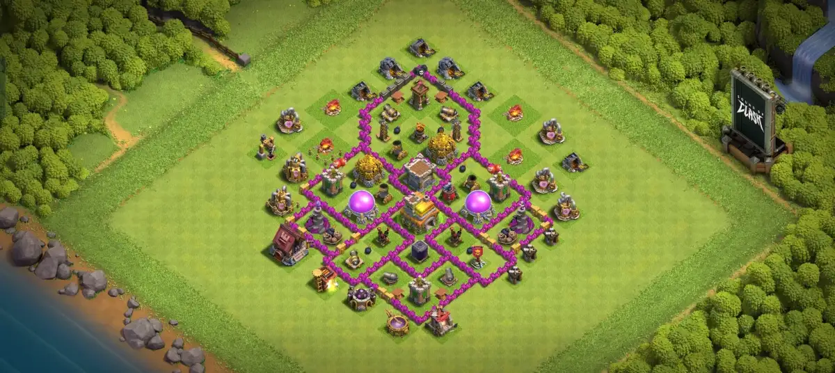 Reliable TH7 Farming Coc Layout | Anti 3 Stars CC New