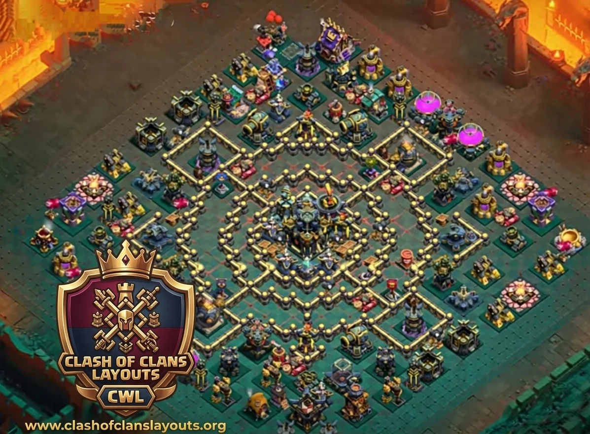 Expert TH17 Defense Coc Layout | Anti Air / Electro Dragon Trophy Pushing Base