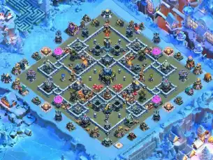 Popular TH17 War Coc Layout | Anti 2 Stars Warrior Baby Home 