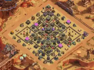 Pro TH17 War COC Layout | Anti | E-Dragon new 2026 village