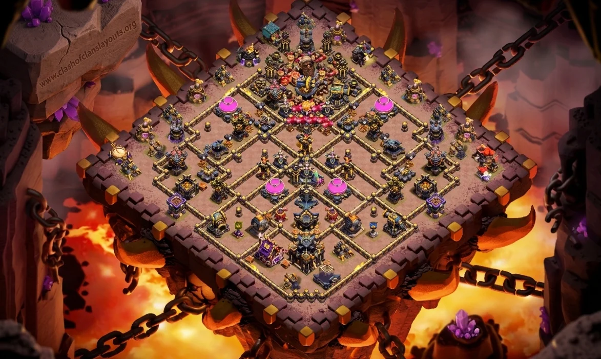 TH17 Diamond War Base – Anti 2 Star & Anti Electro Dragon