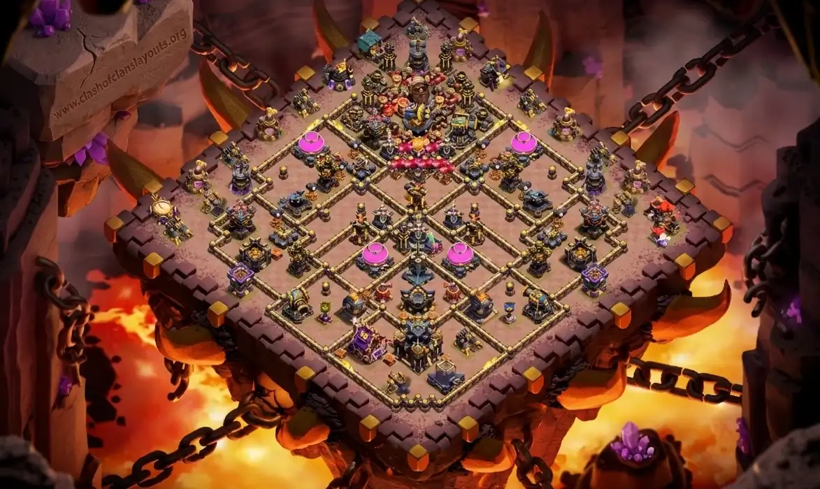 TH17 Diamond War Base – Anti 2 Star & Anti Electro Dragon
