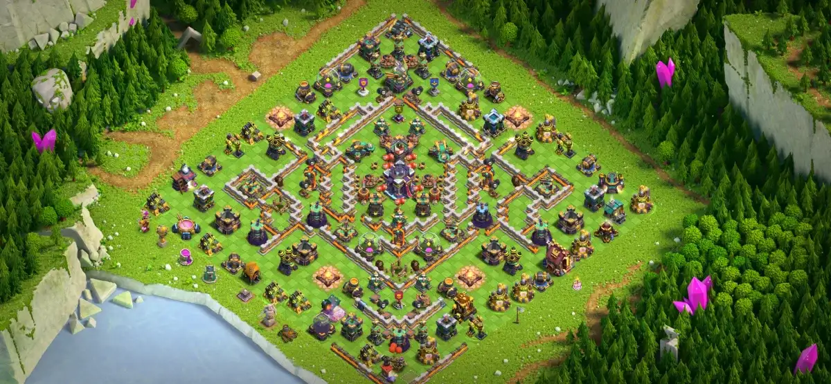 TH15 War Diamond Base – Anti 2-Star, Anti Electro Dragon (Copy)
