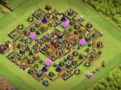 Layout Strong TH10 Farming Coc Layout | Anti Everything CWL India 2026
