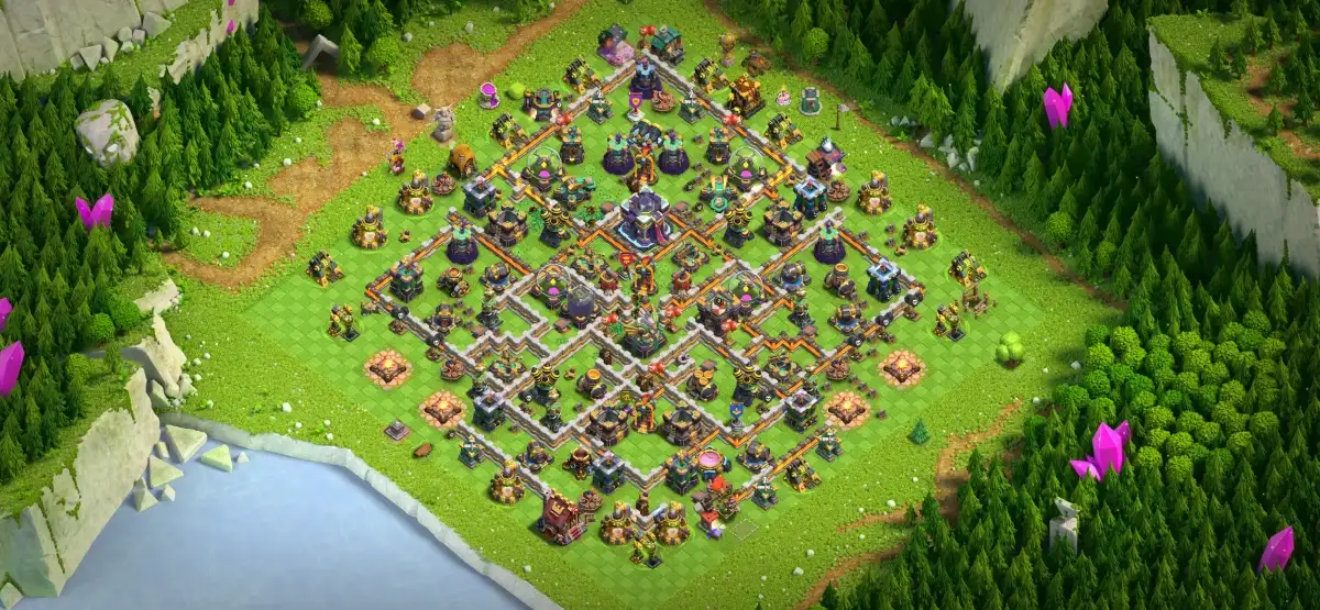 Stylish TH15 Farming Coc Layout | Anti 2 Stars farmer base design