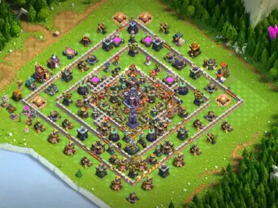 Layout War-Focused TH15 Defense Coc Layout | Hybrid Qeeumium