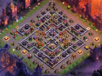 Layout Tactical TH15 Defense Coc Layout | Anti Everything Hybozuka
