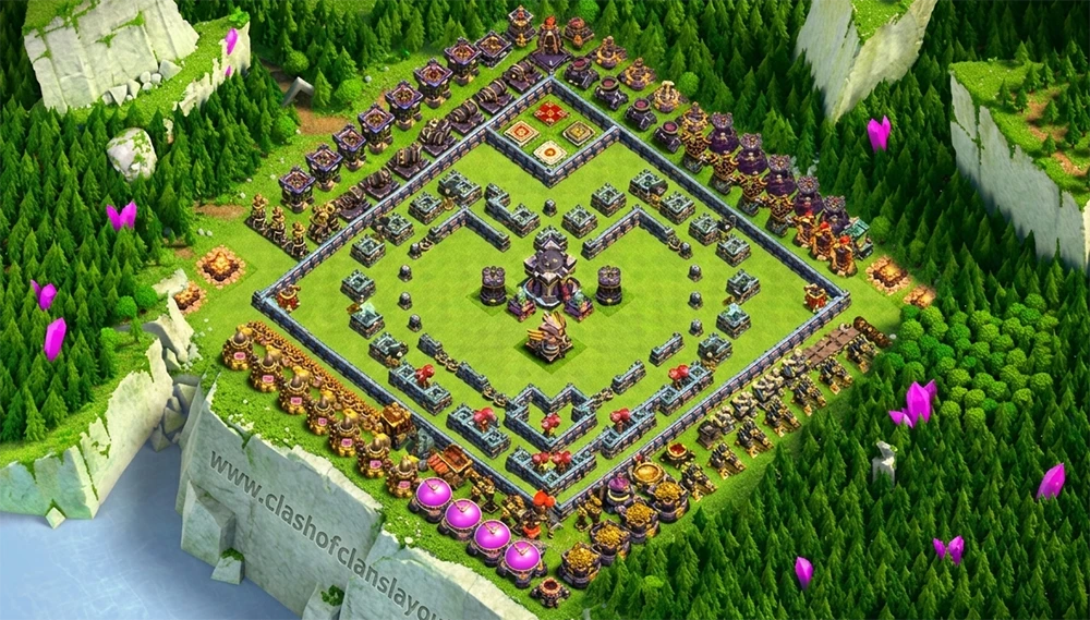 New TH15 Troll / Funny Coc Layout | Heart Shape Base